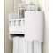 Alaterre Furniture 25" Bath Storage Shelf with Two Towel Rods, White ABSS0050 - alternate 2